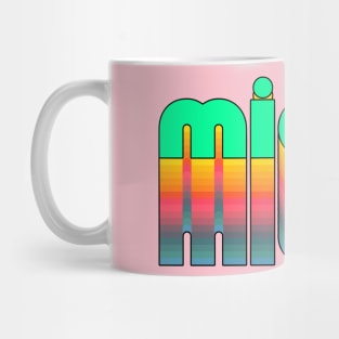 Miami Florida Pride Retro Style Represent Mug